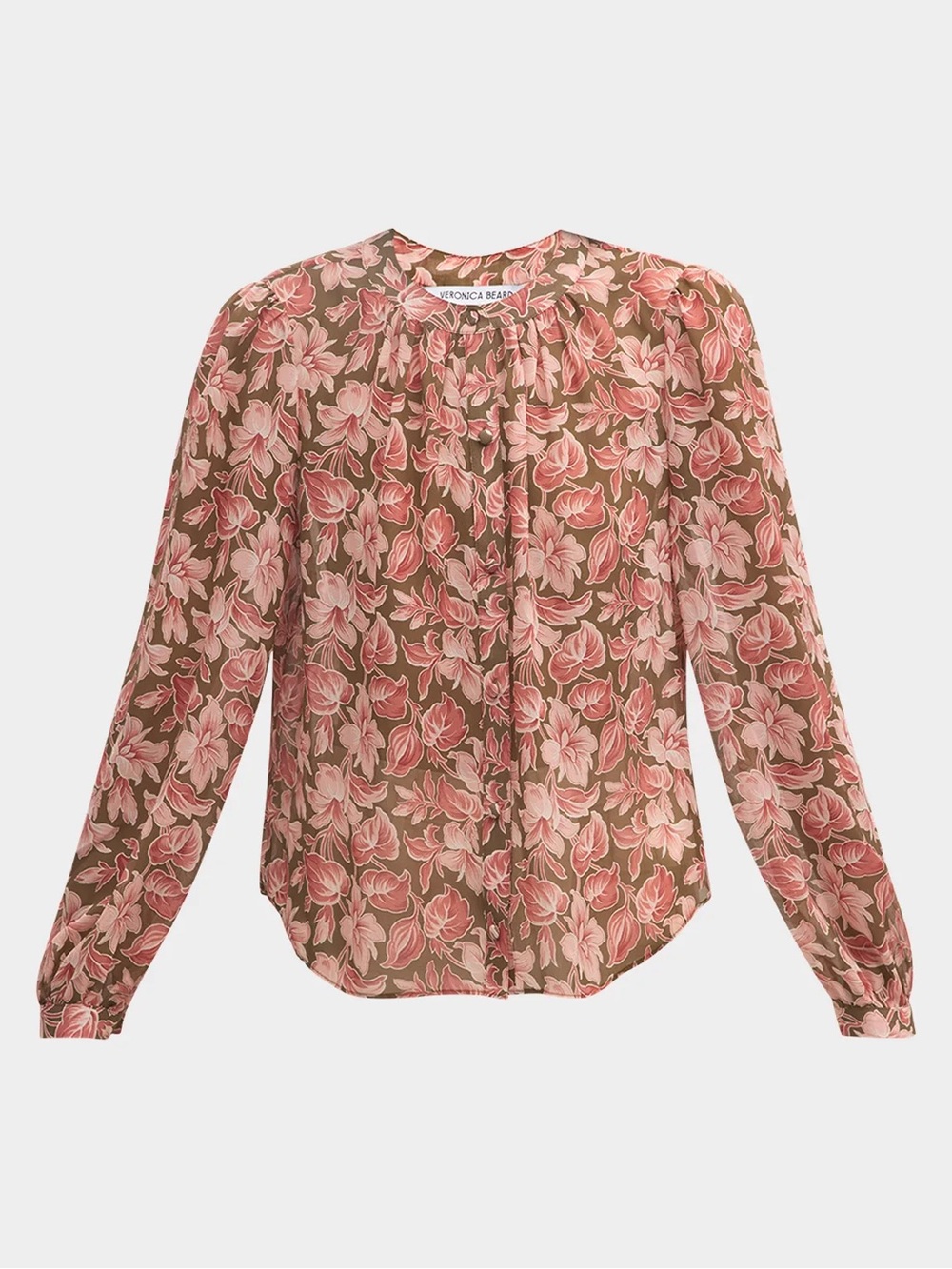 Veronica Beard Ashlynn Floral Print Silk Shirt - Veronica Beard Blouse